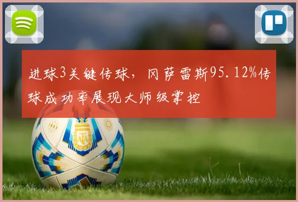 进球3关键传球，冈萨雷斯95.12%传球成功率展现大师级掌控
